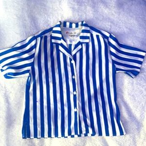 striped blue and white button up. never worn.